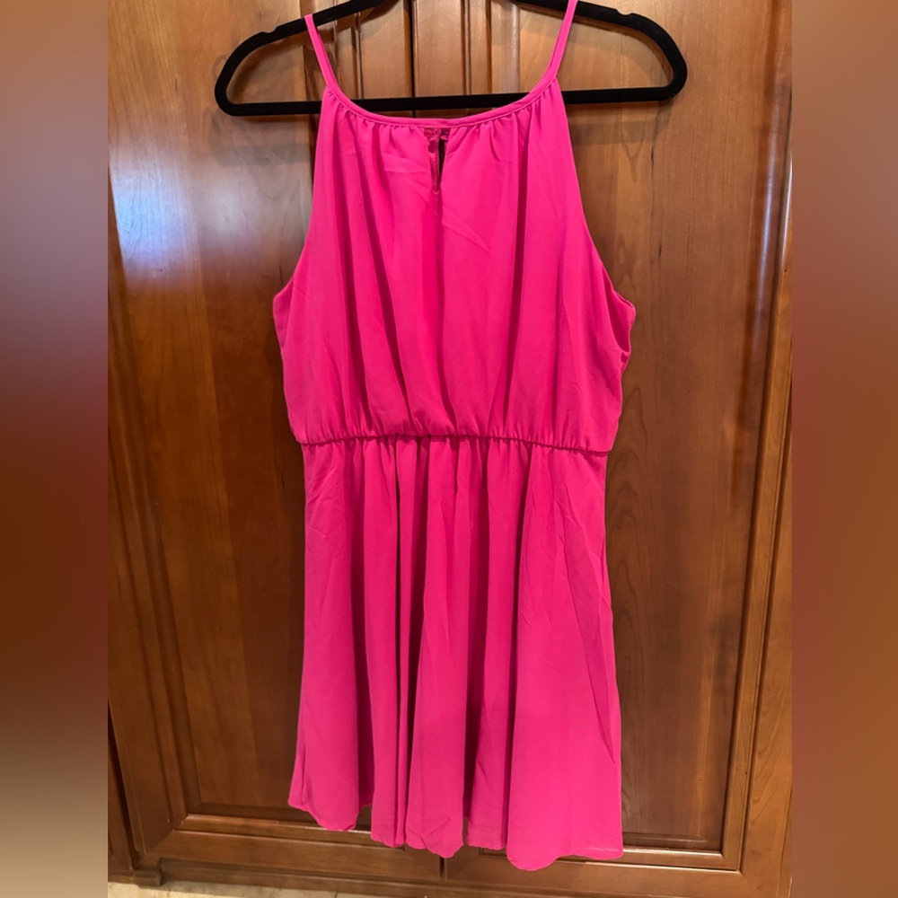 Blue Rain Fuchsia Sleeveless Dress